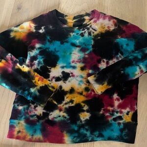 MOTHER Multicolor Tie-Dye Sweatshirt